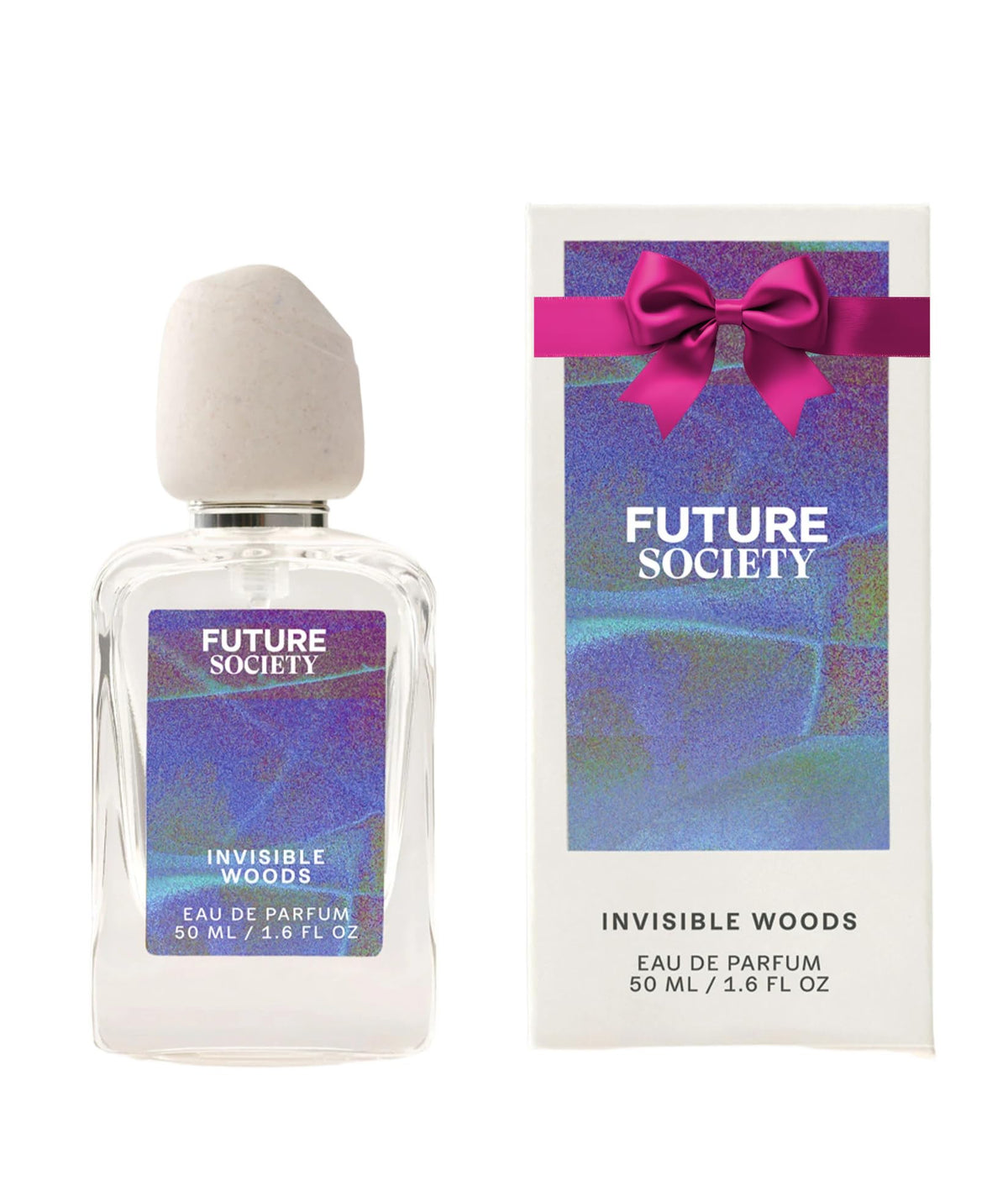 Future Society Invisible Woods bottle closeup for everyday elegance.