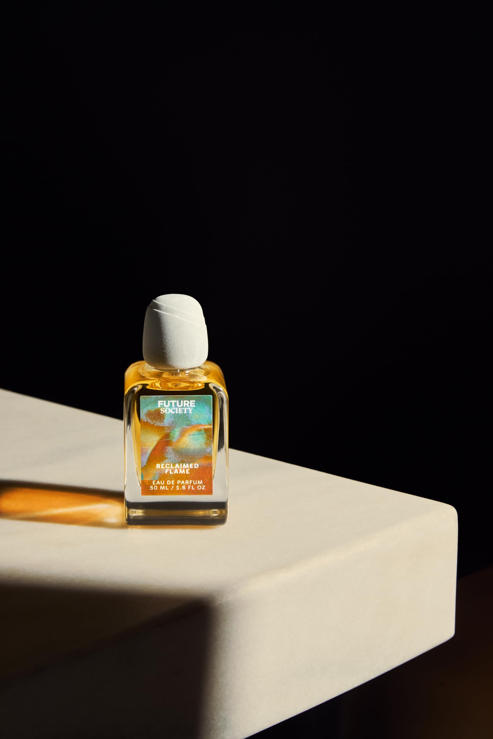 Future Society Reclaimed Flame 50ml label shown on compact bottle