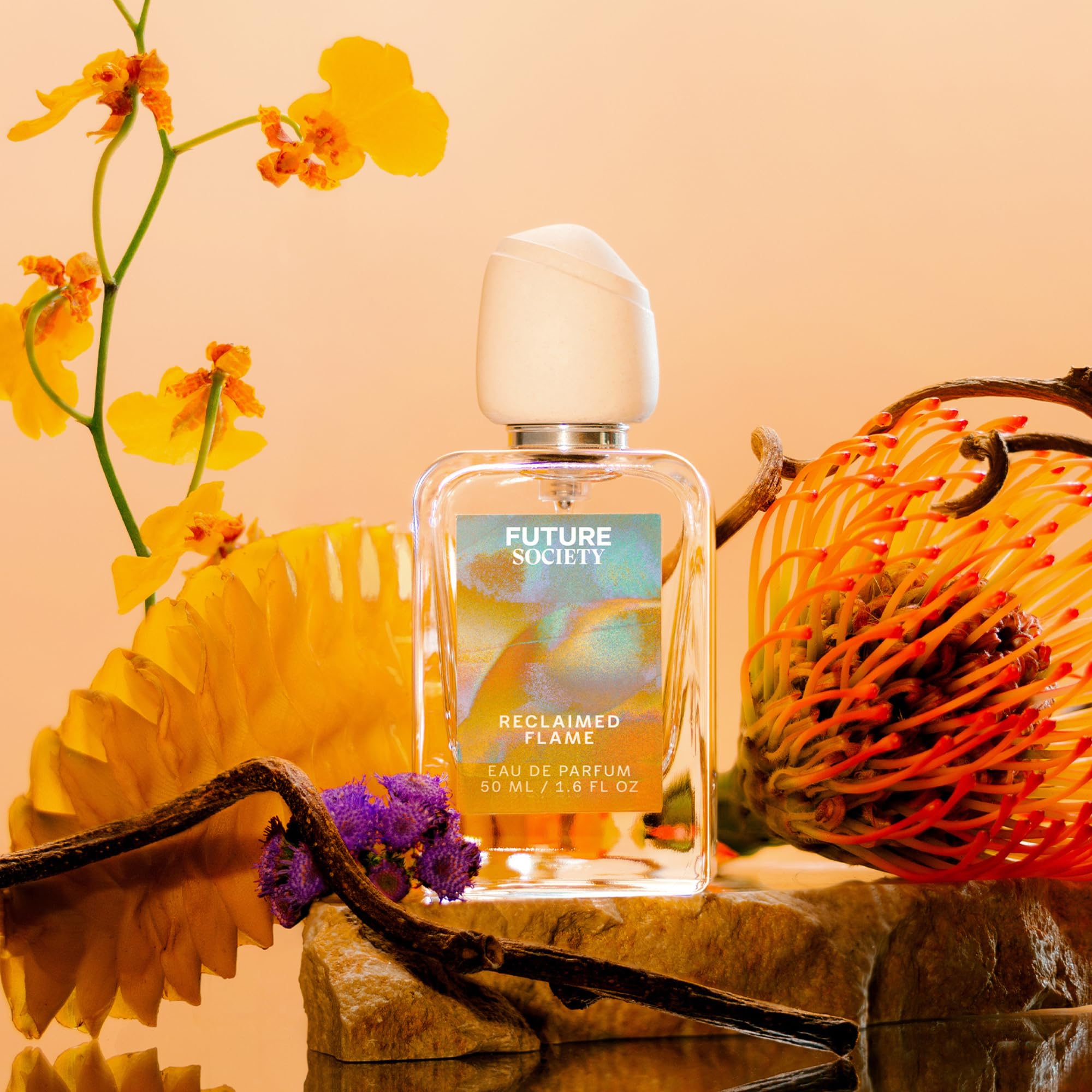 Future Society Reclaimed Flame stand-out bottle on nightstand
