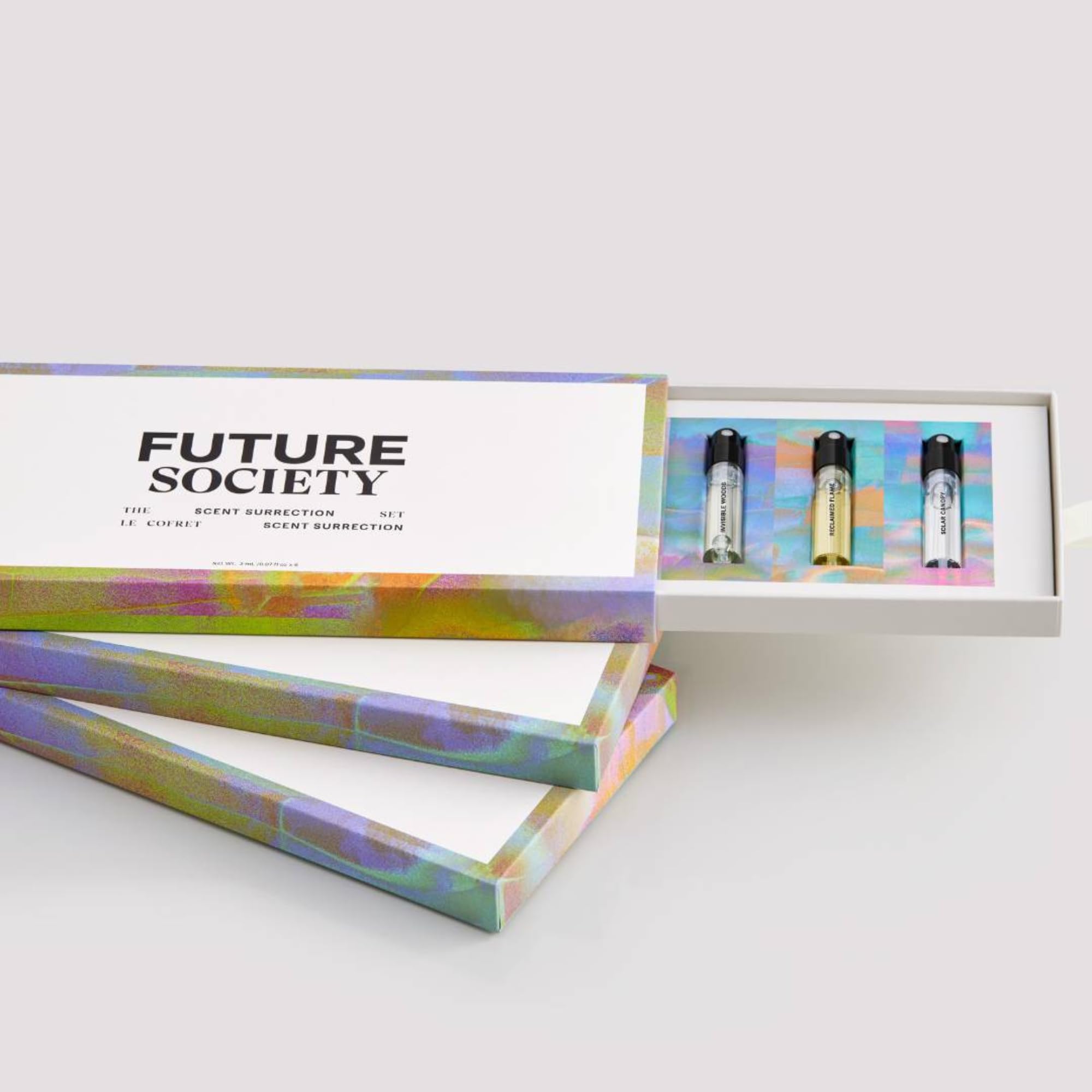 Future Society Solar Canopy mini bottle, bright citrus-floral profile for daily wear.
