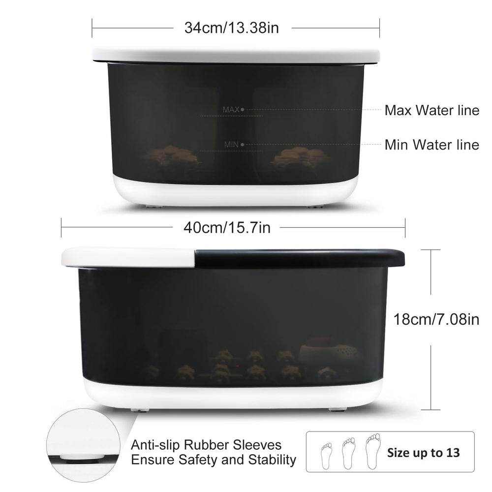FutureCare adjustable temperature foot spa lets you customize warmth
