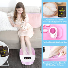 FutureCare foot spa with 22 massage rollers for targeted pressure points