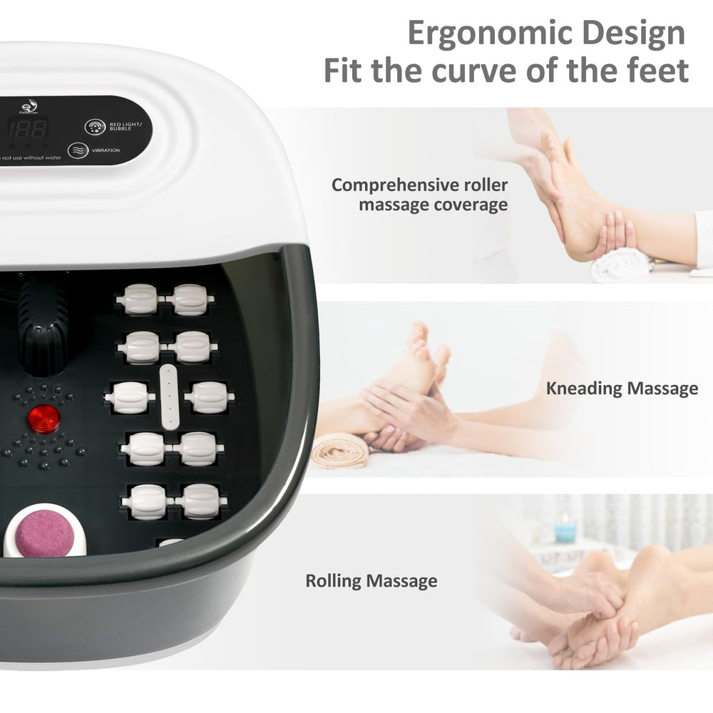 FutureCare medicine box and pumice stone for exfoliation during a foot spa