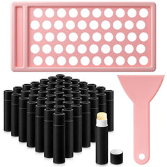 Fuyoooo black empty lip balm tubes ready for DIY cosmetics and on-the-go use