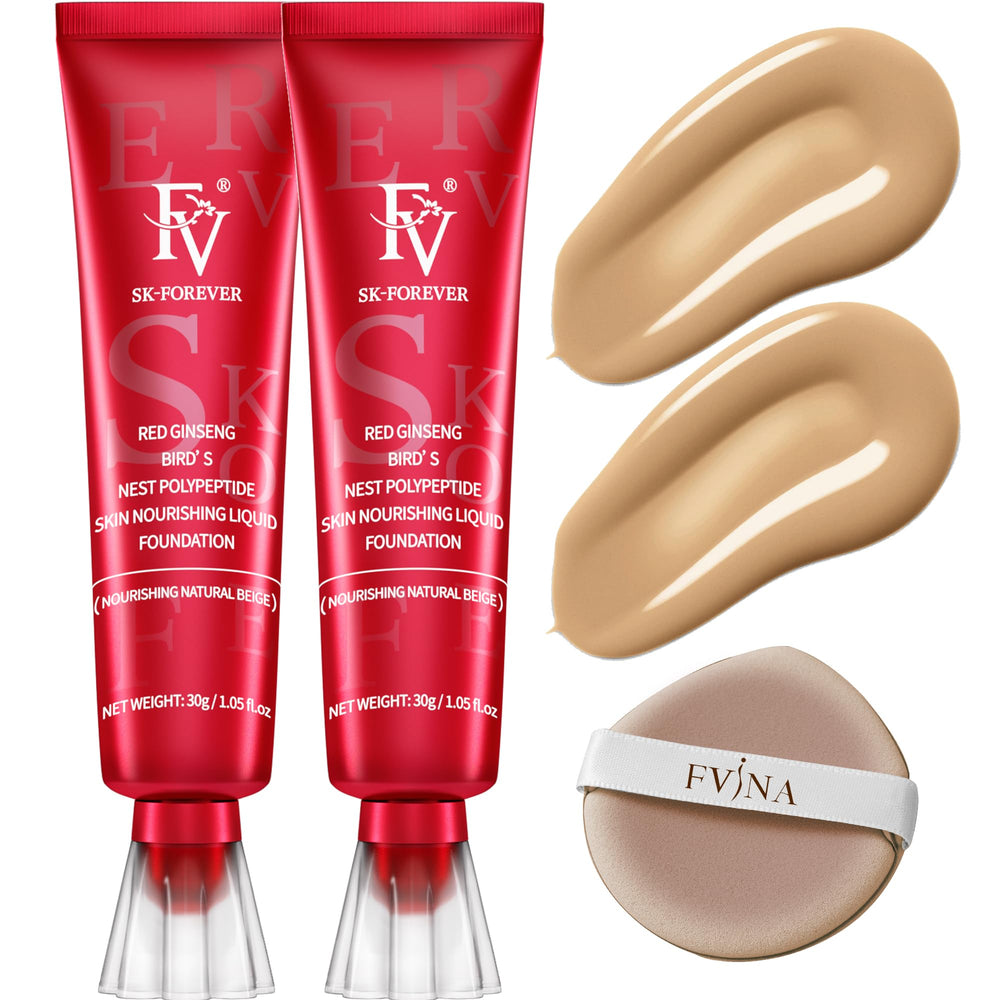 FV 2 Pack Dewy Foundation bottles show radiant hydration for all-day wear.