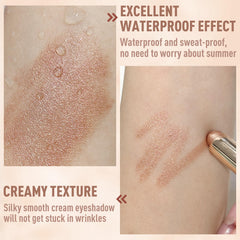 FV Cream Shimmer's silky texture glides on skin for smooth, even eyelid coverage.