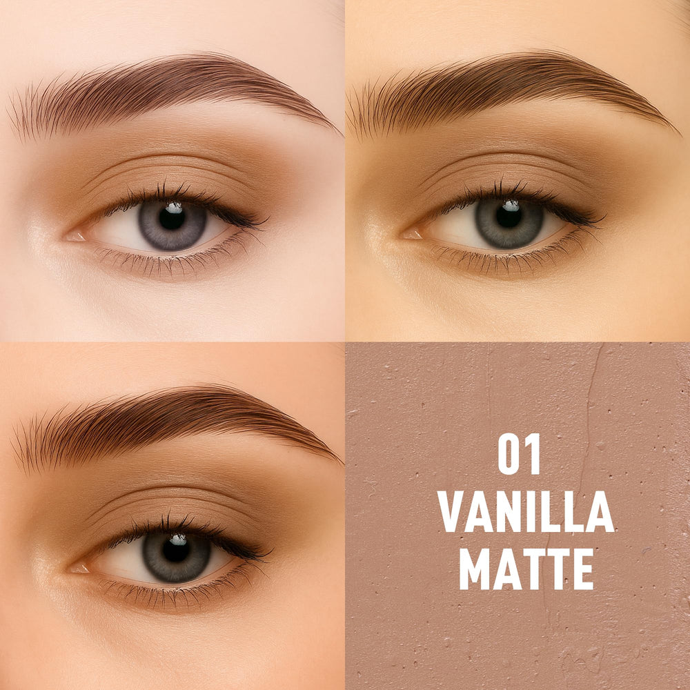 FV eyeshadow stick application on lid demonstrates silky glide and even color payoff.
