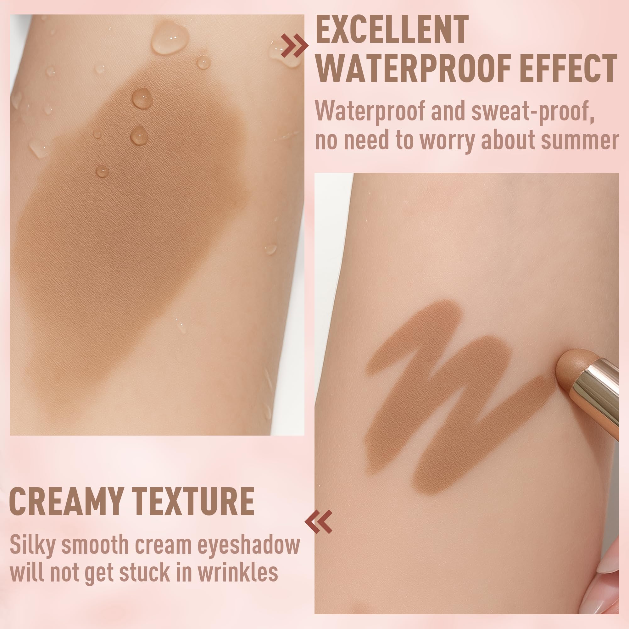 FV eyeshadow stick built-in blending sponge enables quick, precise blending.