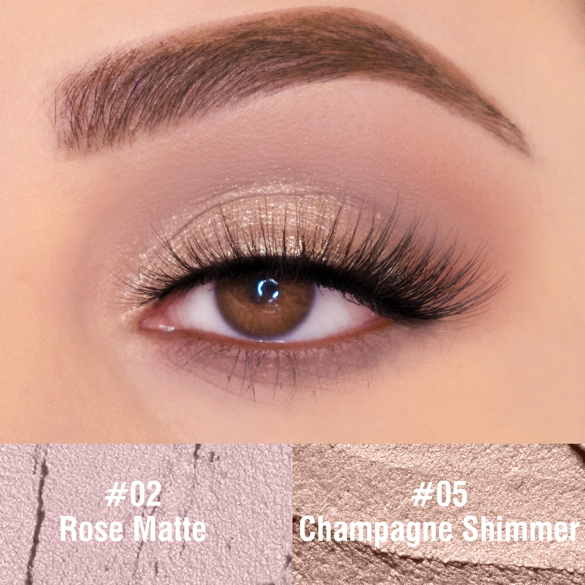 FV Eyeshadow Stick Duo champagne shimmer close-up for evening glow