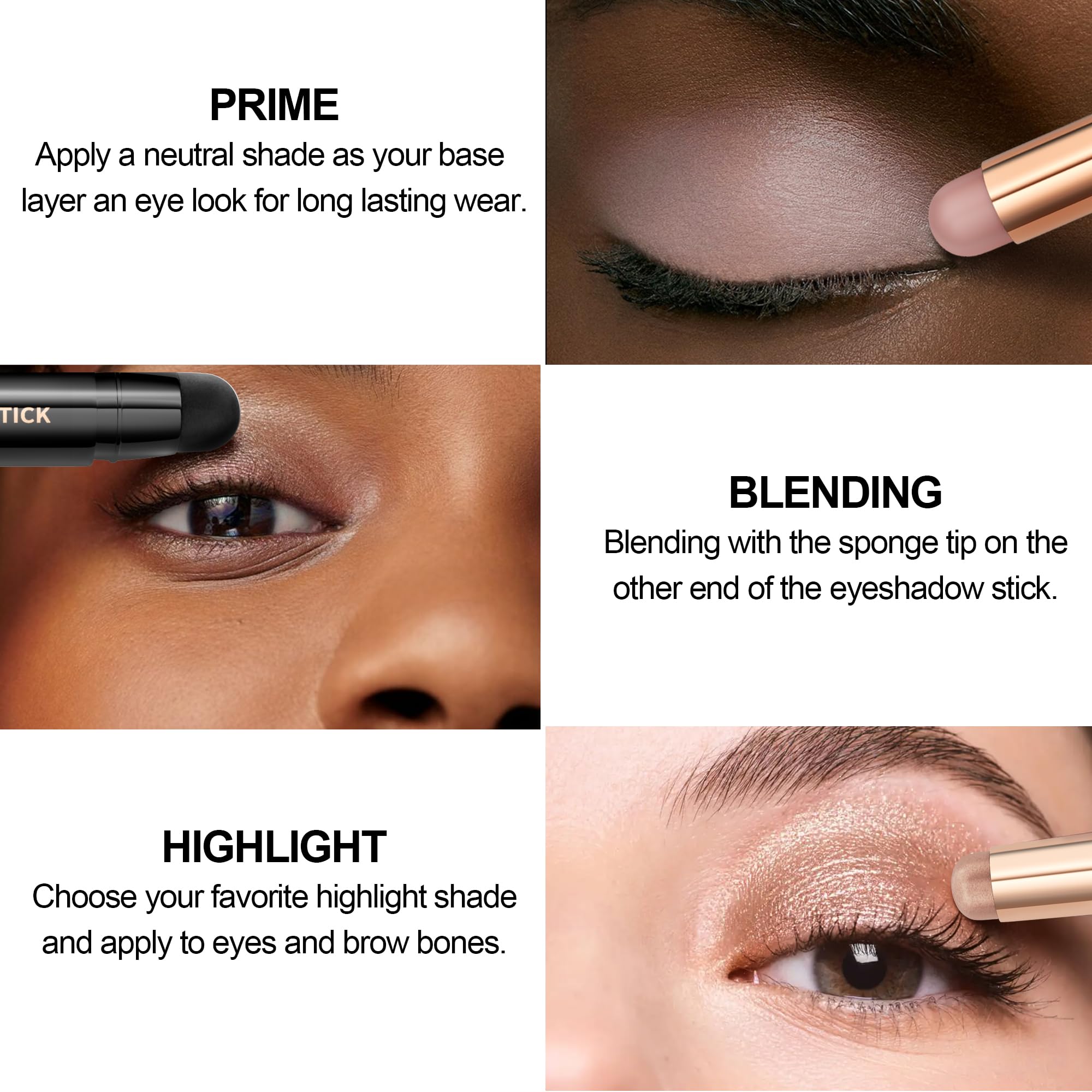 FV Eyeshadow Stick Duo long-wear finish on eyelids all day