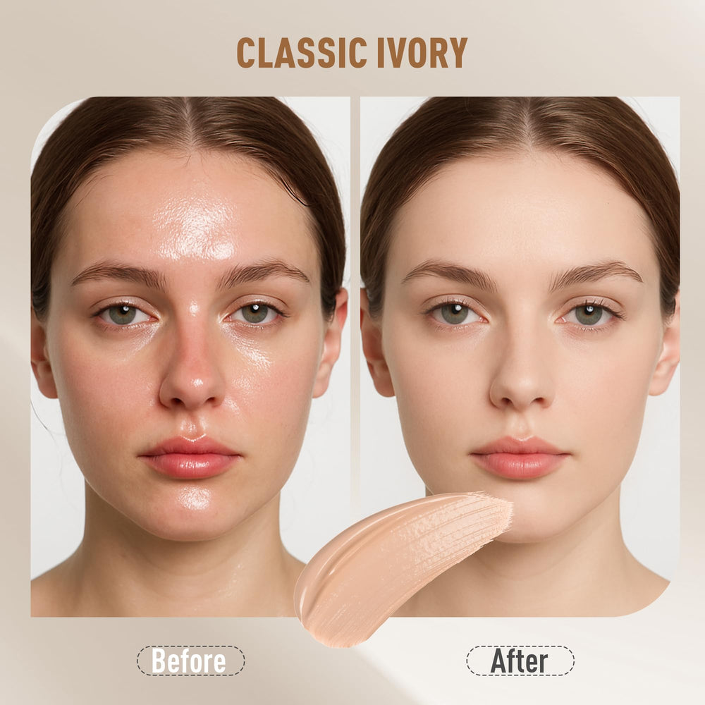FV Foundation bottle with pump demonstrates easy, mess-free daily use