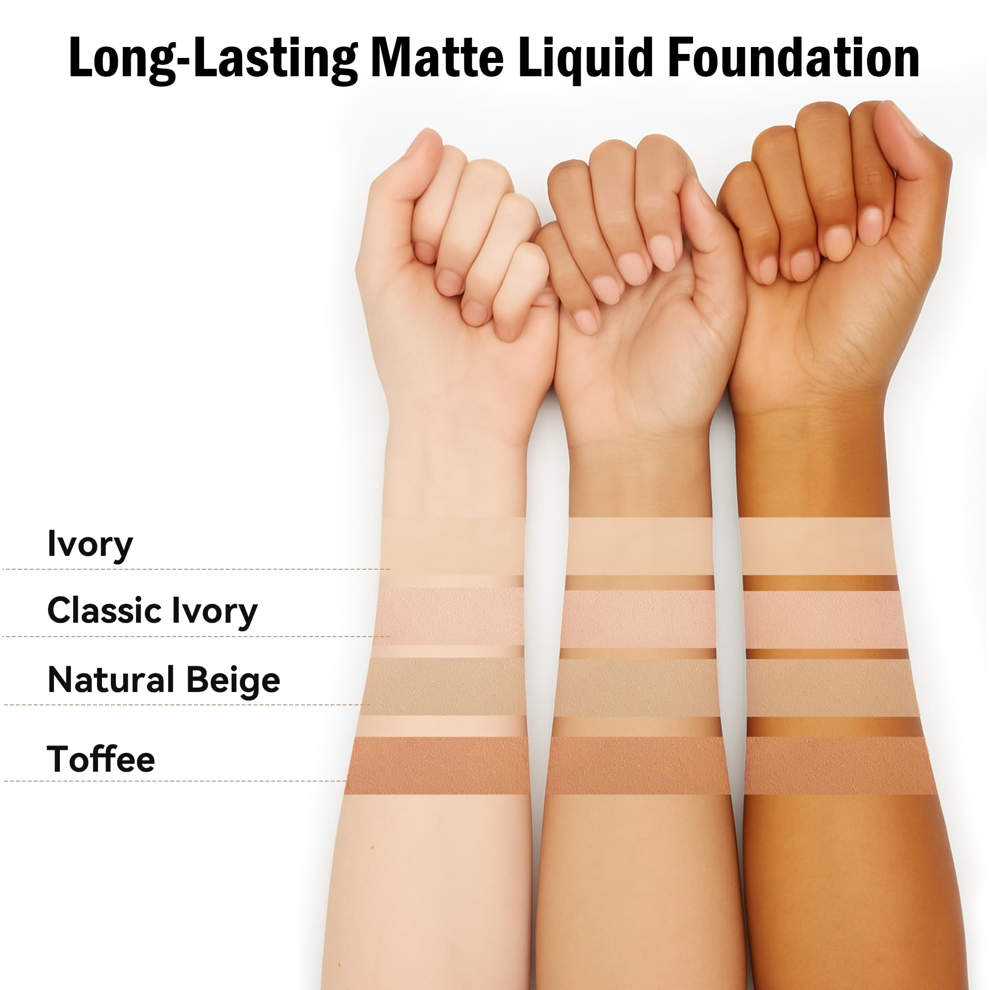 FV oil-control liquid foundation bottle with pump dispenser