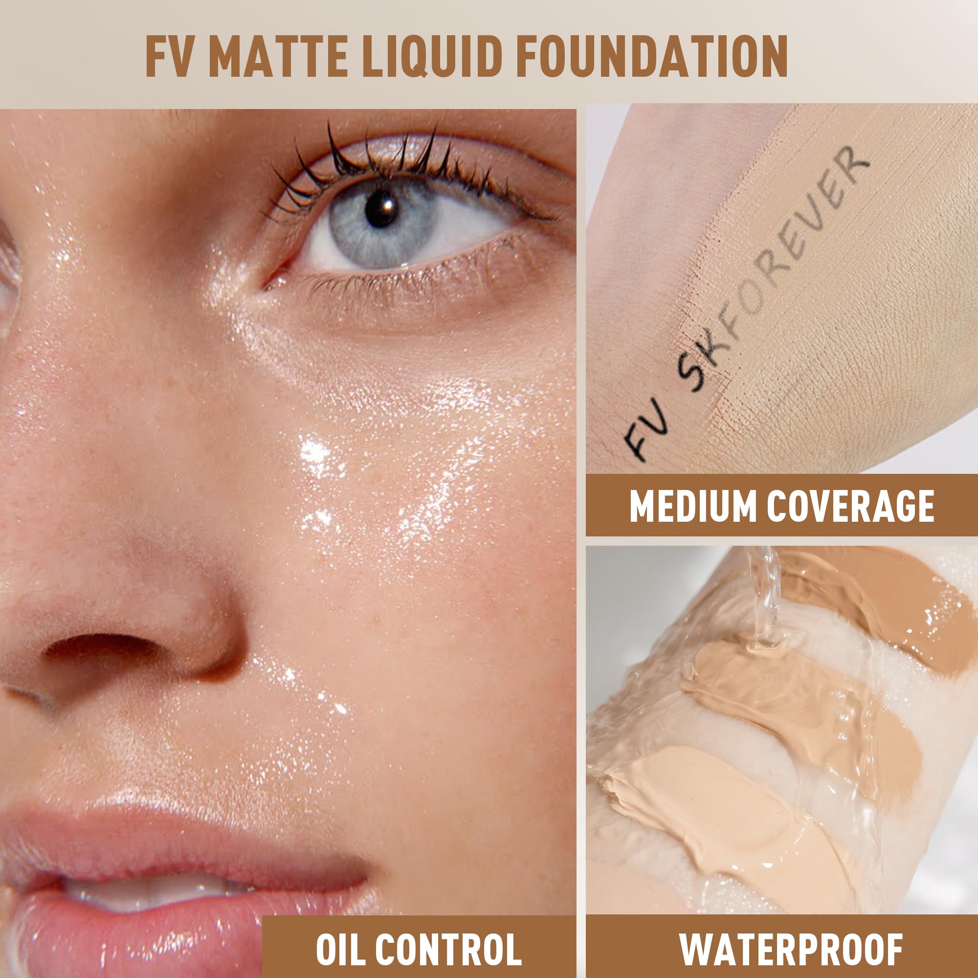 FV Foundation bottle top close-up hints easy daily routine.
