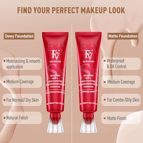 FV Foundation lightweight texture promises breathable wear and comfortable all-day coverage.