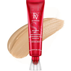 FV Foundation waterproof matte finish bottle shows all-day wear potential.