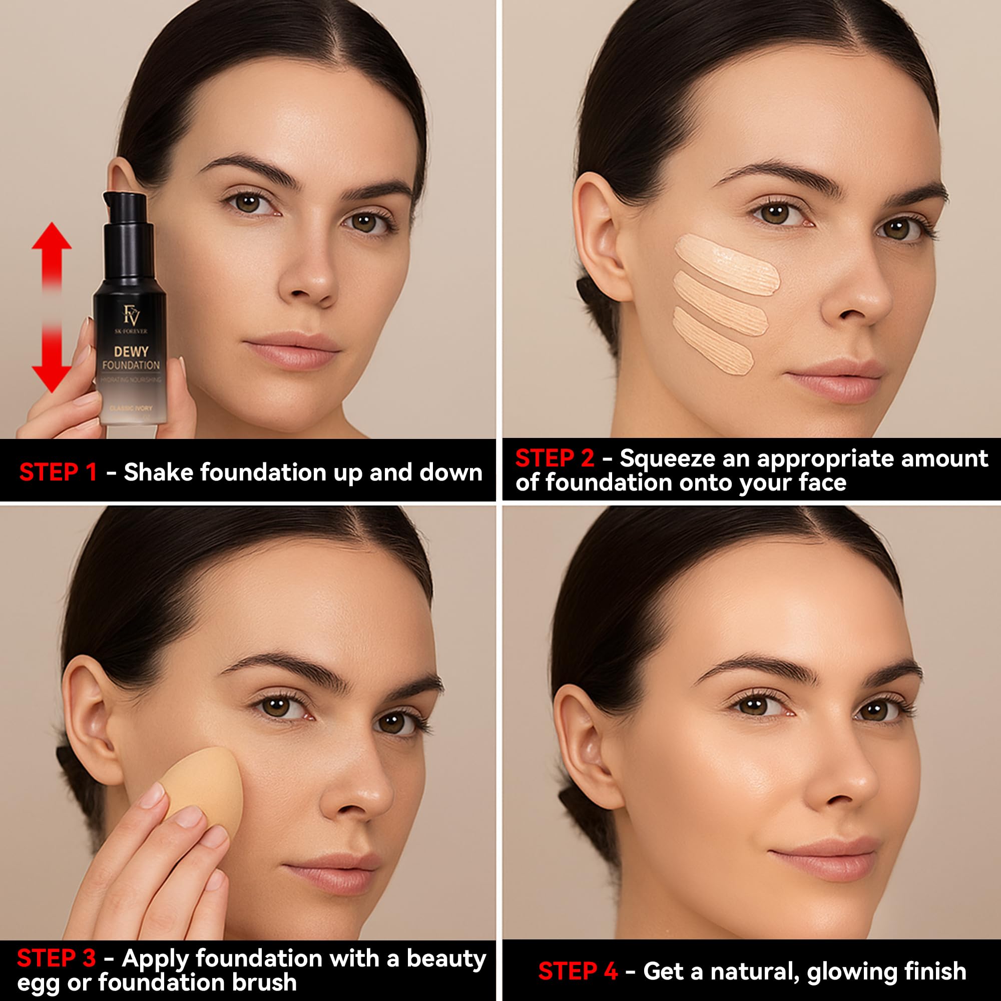 FV Full Coverage Foundation packaging travel-friendly to minimize leaks.