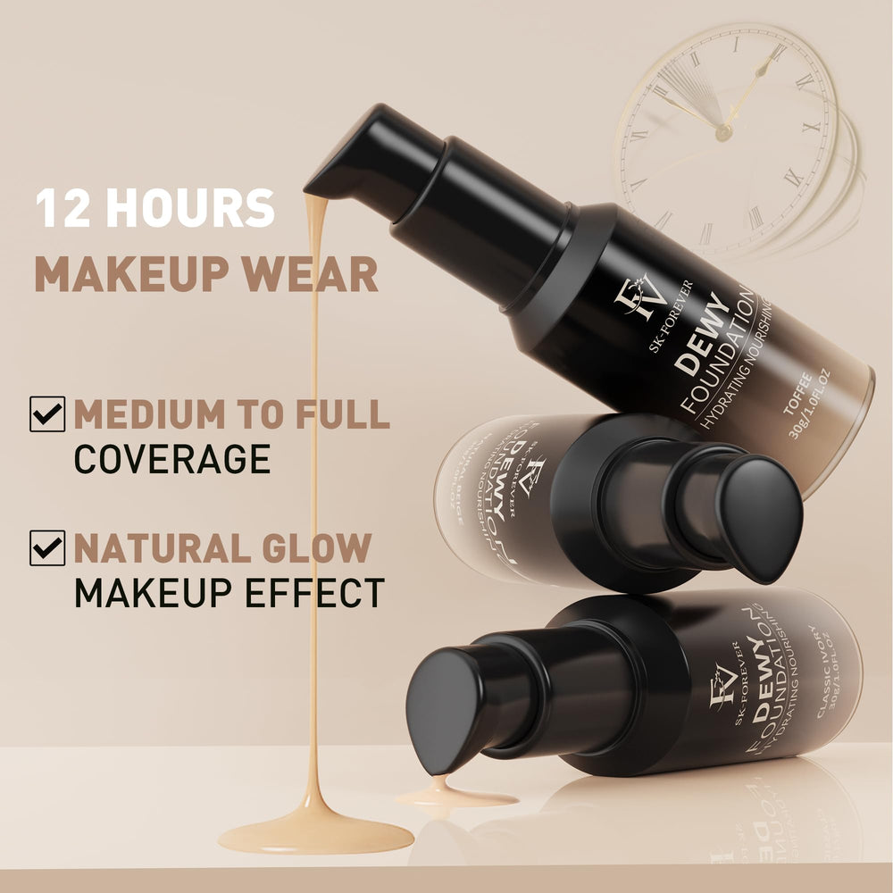 FV Full Coverage Foundation waterproof formula resists sweat for lasting wear.