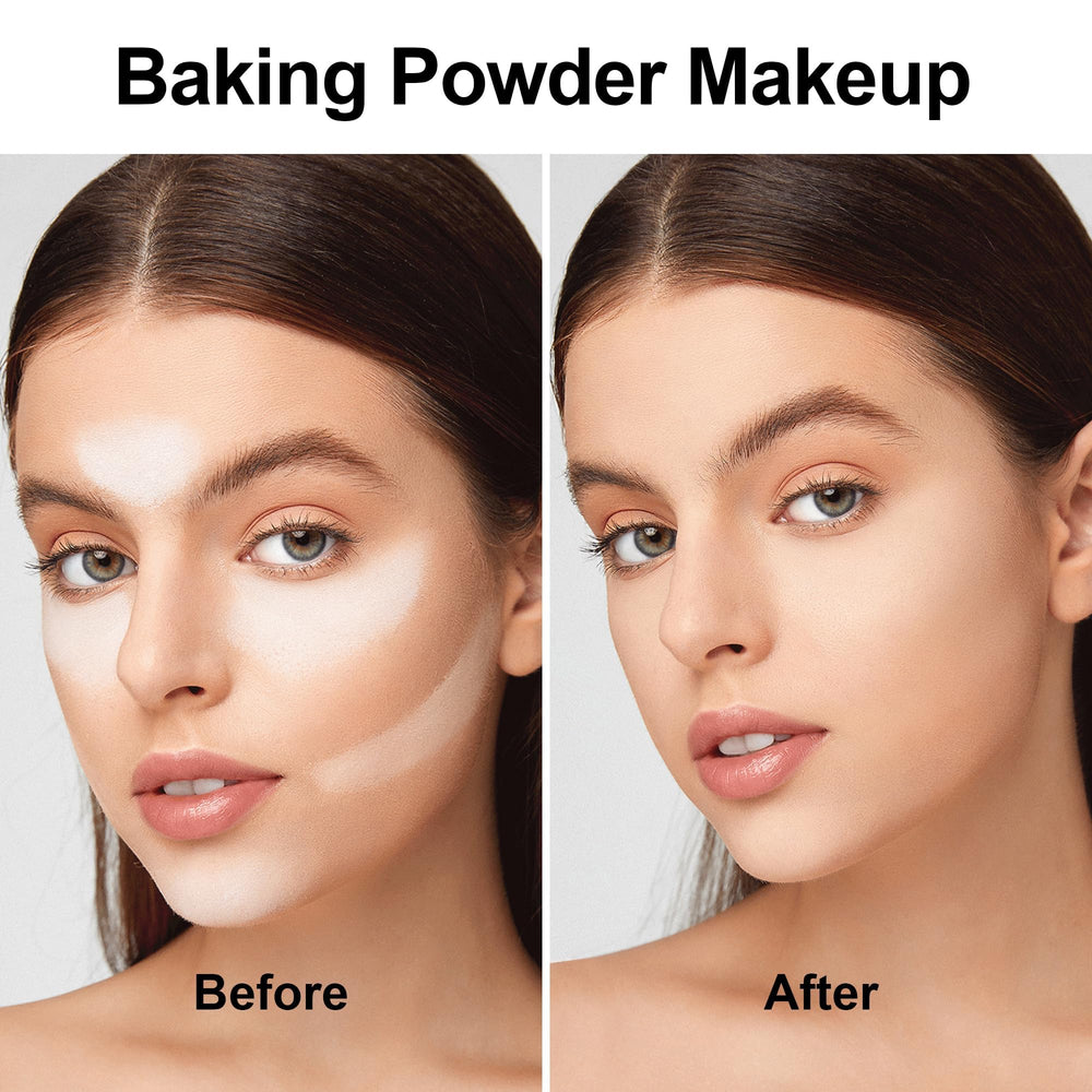 FV Translucent Powder blurring pores for smoother appearance.