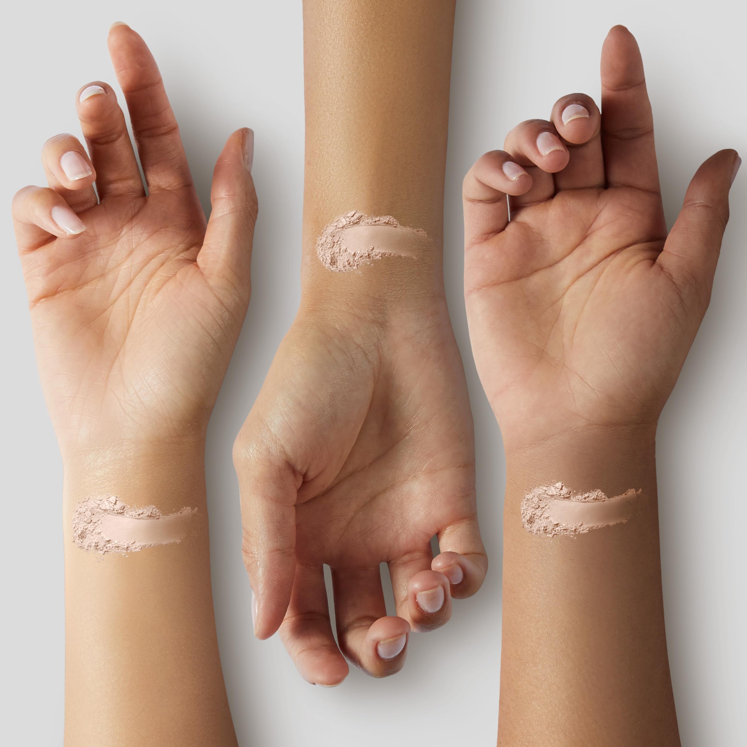 FV Translucent Powder brush application for seamless setting.