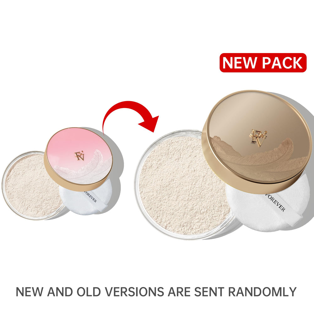 FV Translucent Powder compact open reveals lightweight texture.