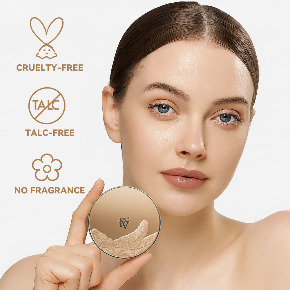 FV Translucent Powder talc-free vegan hypoallergenic formula.