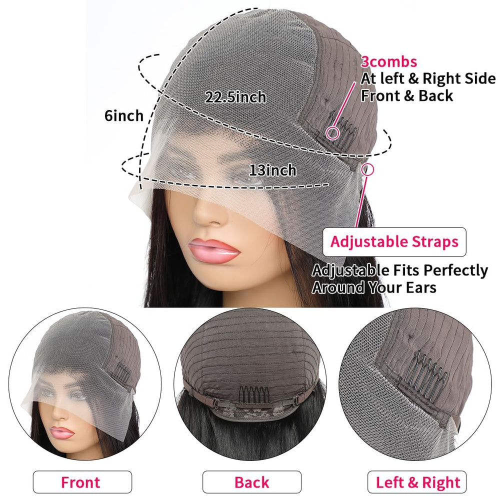 Fvocani cap with combs and adjustable straps ensures secure fit.