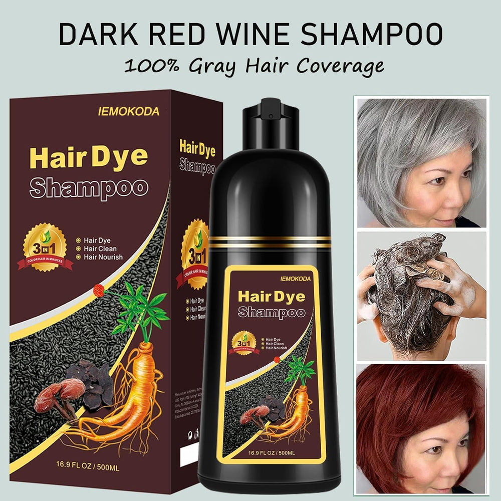 Fvquhvo 3 in 1 dye shampoo foaming for quick color and cleansing.