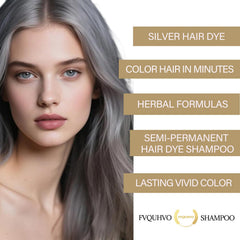 Fvquhvo hair color shampoo foam application for fast, even distribution.