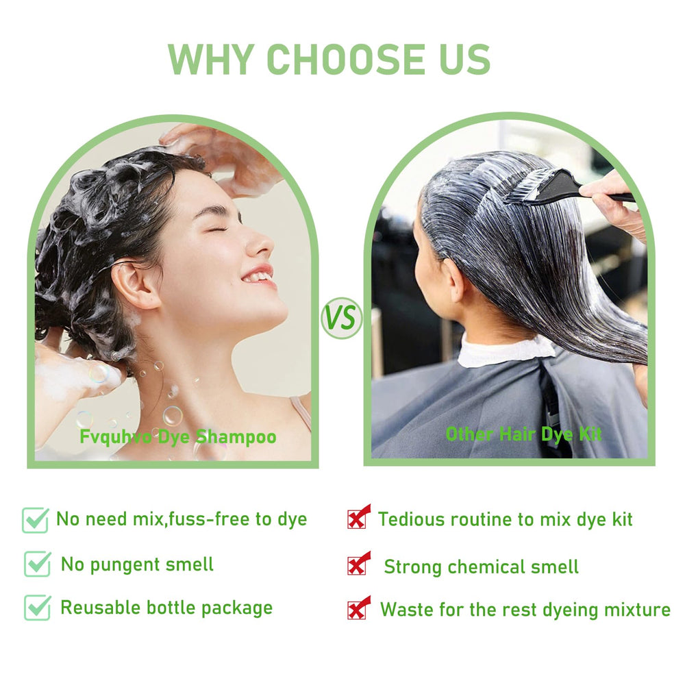 Fvquhvo herbal formula with wild ginseng and black sesame oil nourishes hair.