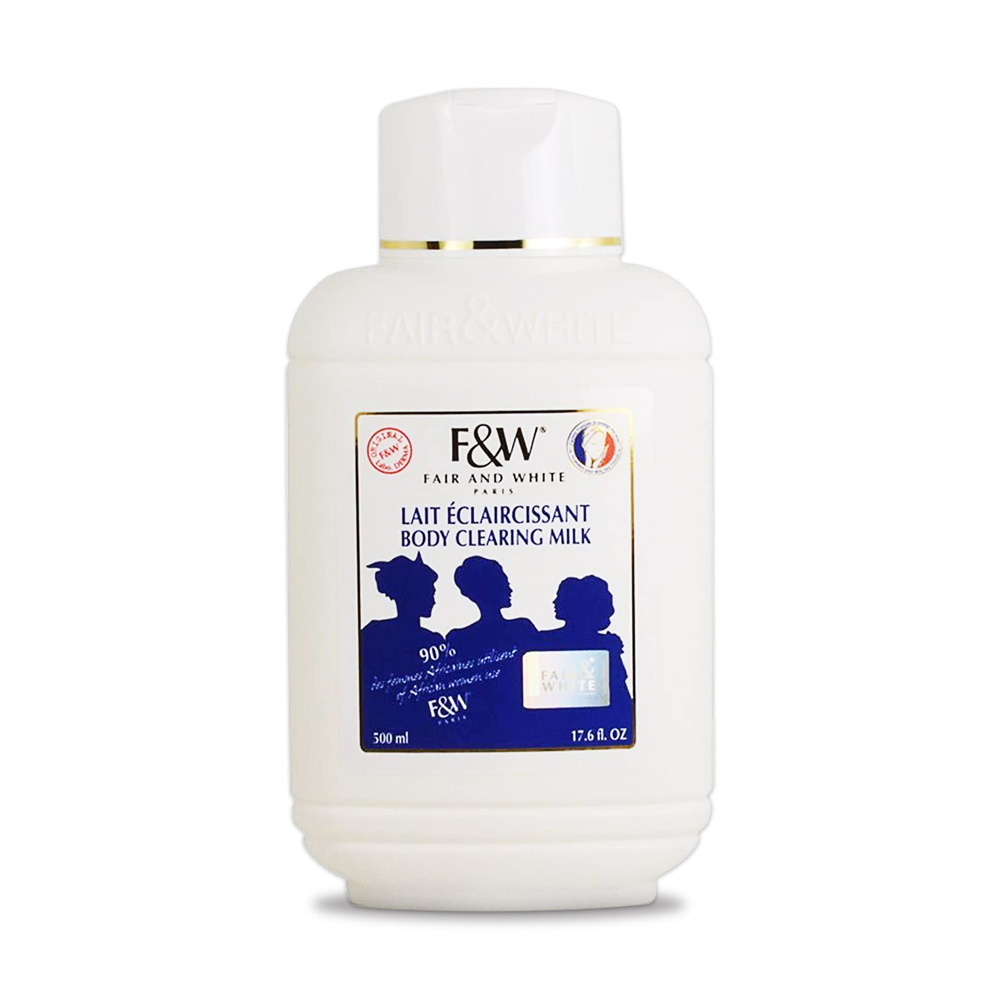 F&W Original Body Clearing Milk bottle for easy nightly hydration.