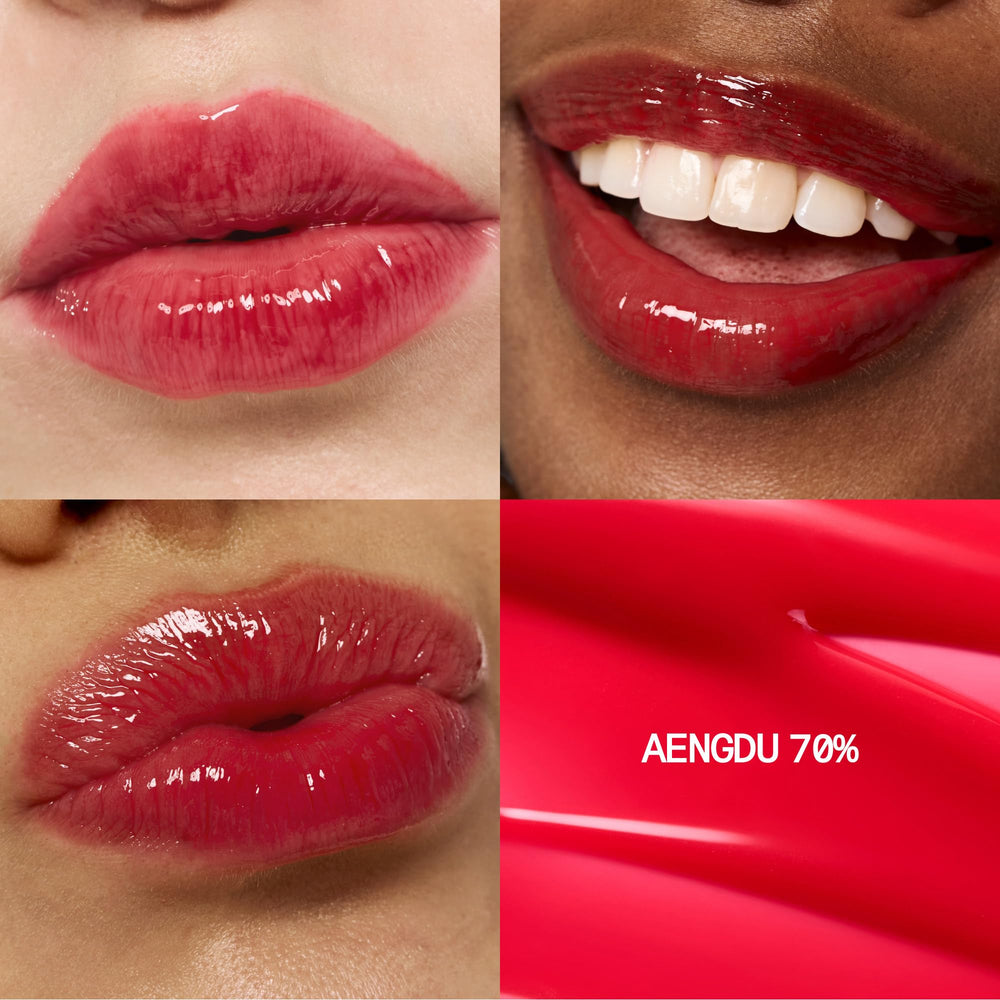 fwee 3D Voluming Gloss 70% rich cap close-up highlight