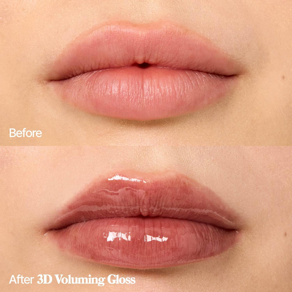 fwee 3D Voluming Gloss closeup emphasizes syrupy glaze and luminous shine.
