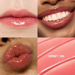 Fwee 3D Voluming Gloss Sorbet sheer 30% pigment natural lips.