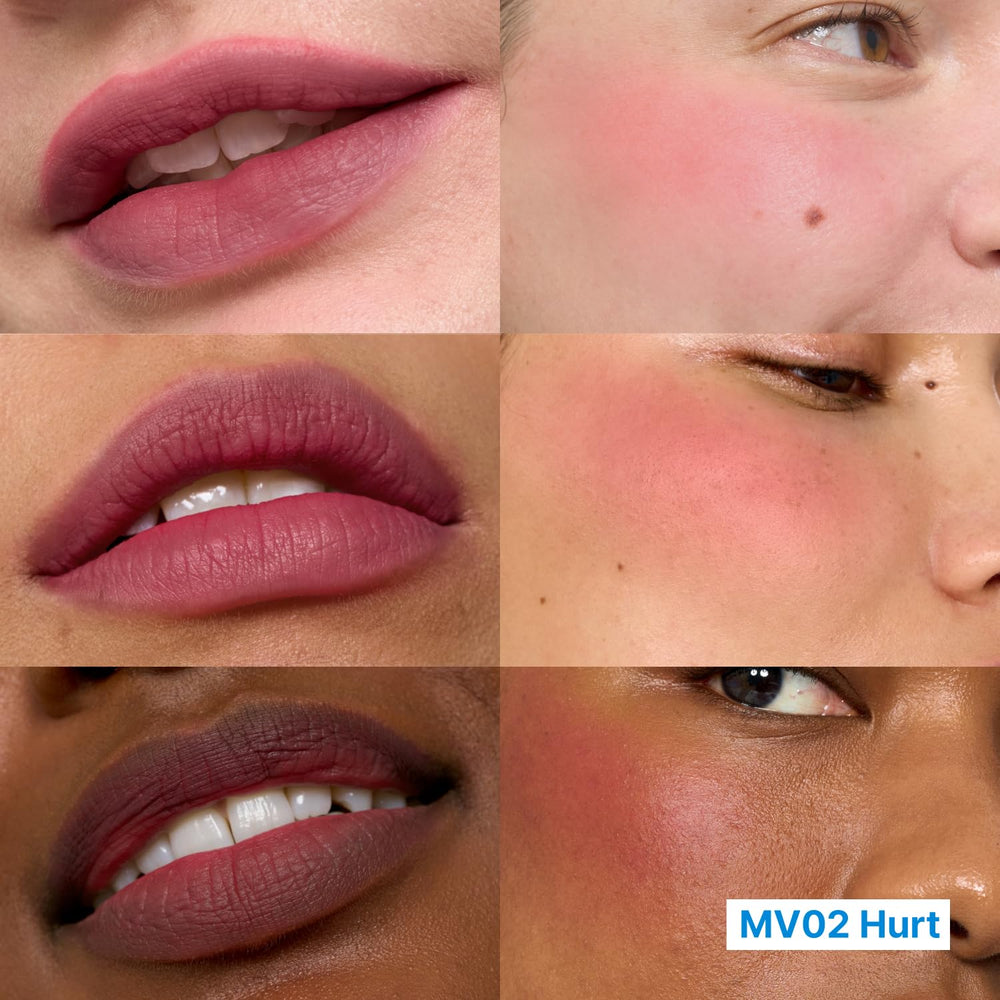 Fwee Blurry Pudding Pot lip close-up showing buildable color payoff.