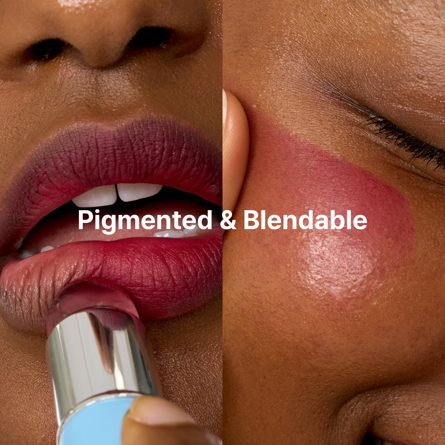 On-the-go use of Fwee Blurry Pudding Pot for touch-ups