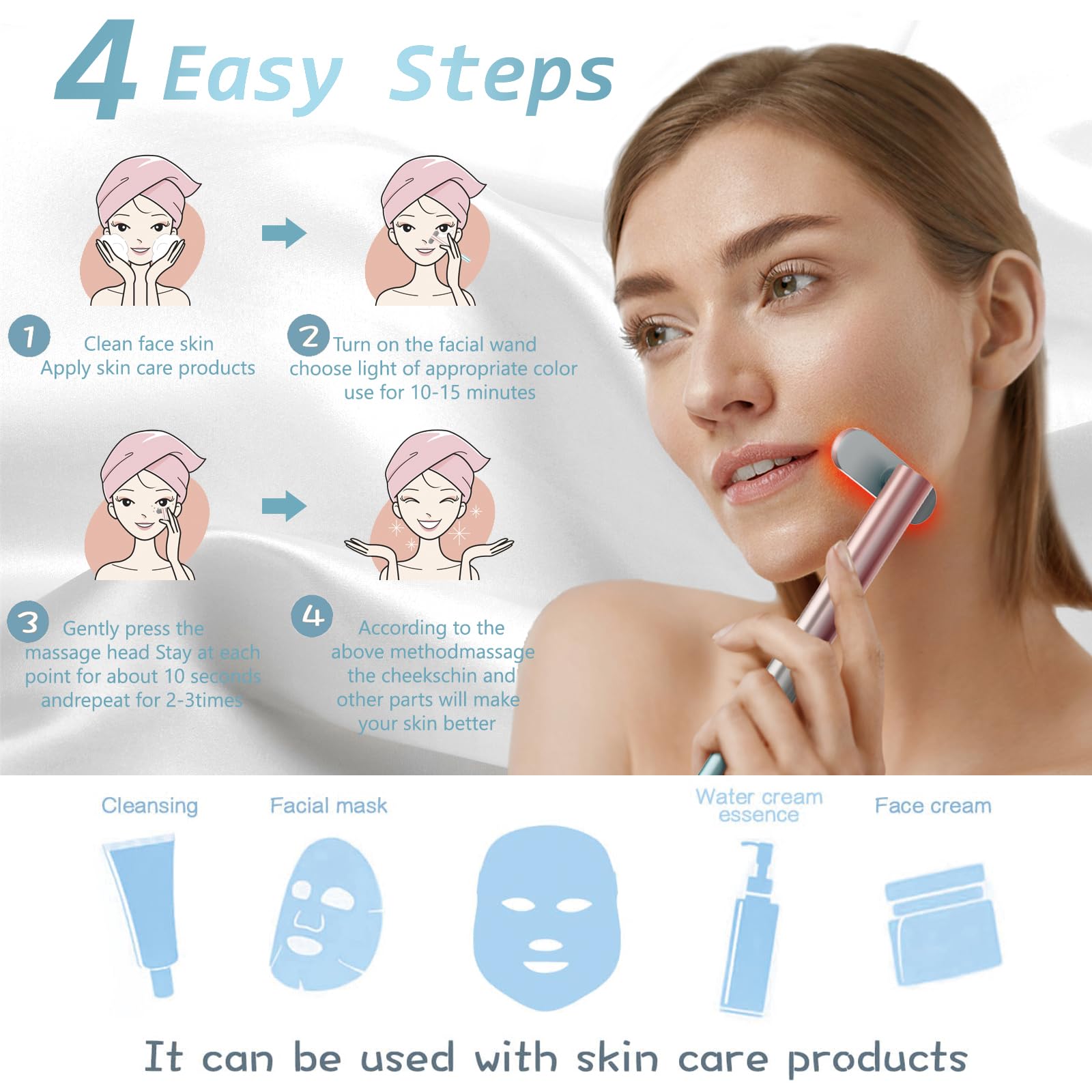 Fxtiaa compact portable device for at-home skincare.