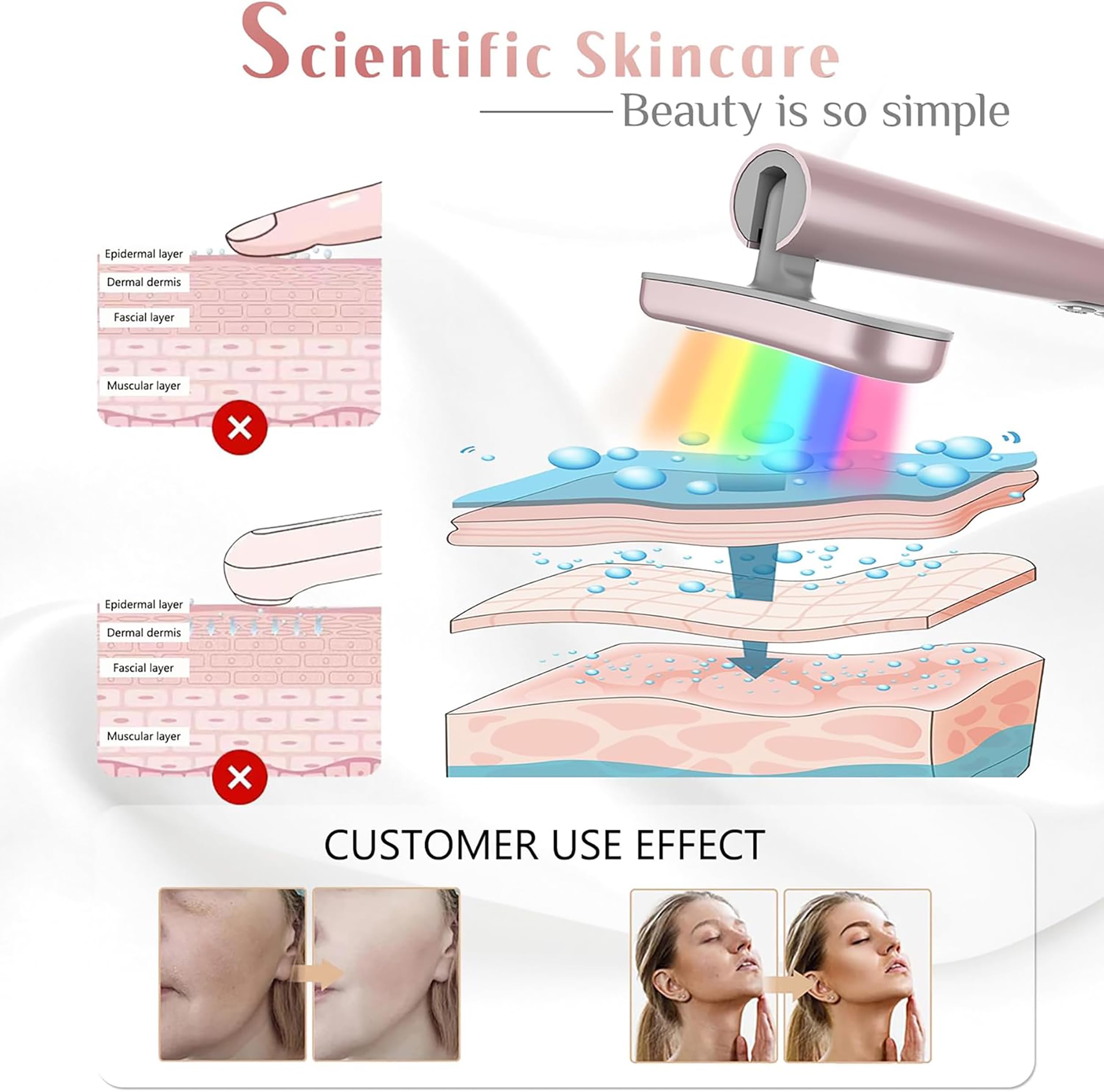 Fxtiaa green light pigmented skin image suggests even tone improvement possibilities