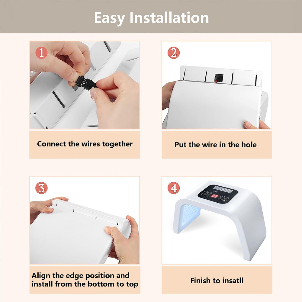 Fxtiaa LED Face Tool detachable red light, flexible routine options
