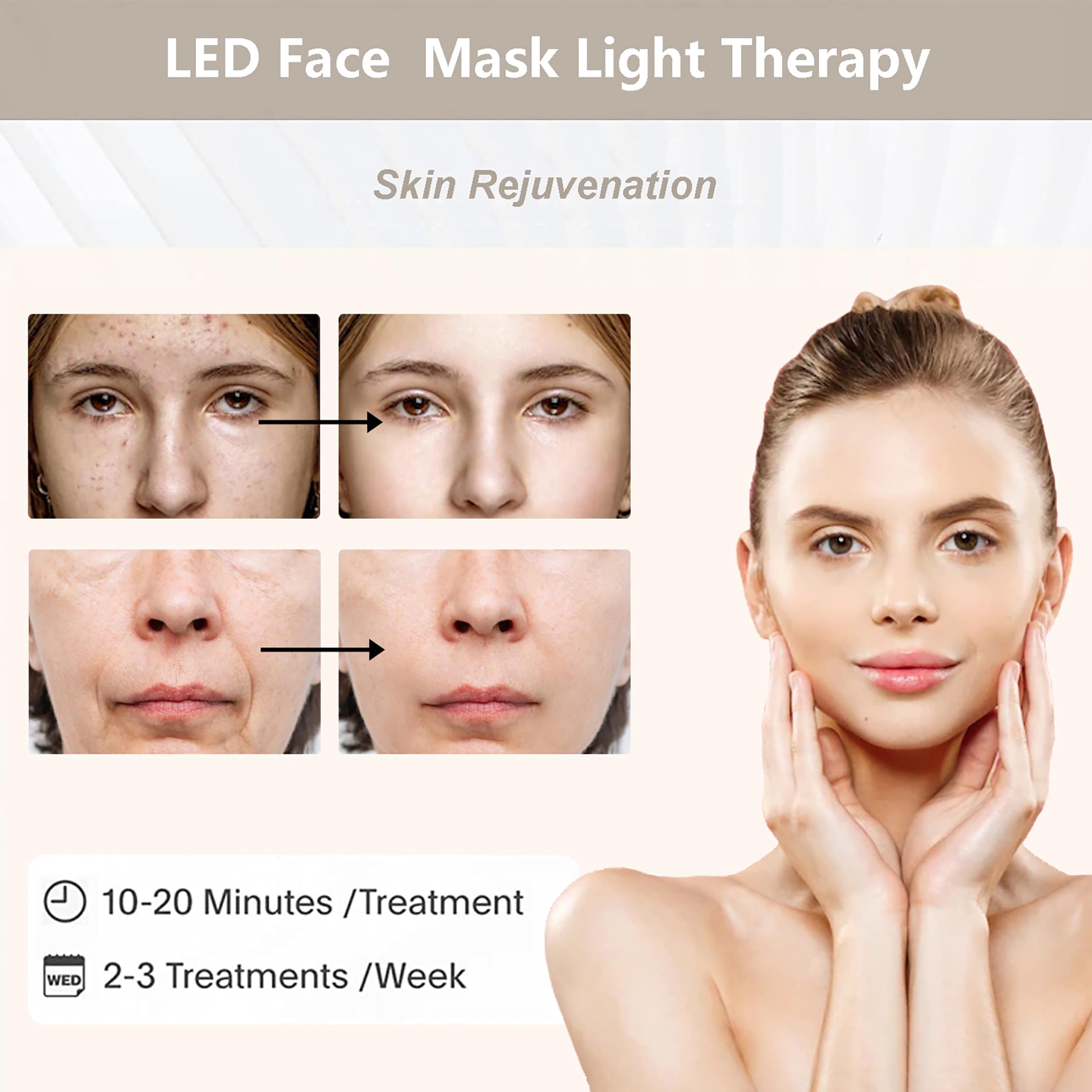 Fxtiaa LED Face Tool home skincare gift idea, thoughtful for loved ones