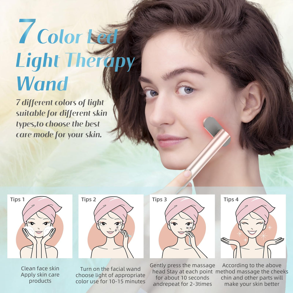 Fxtiaa Led Face Wand blue light therapy for clearer skin