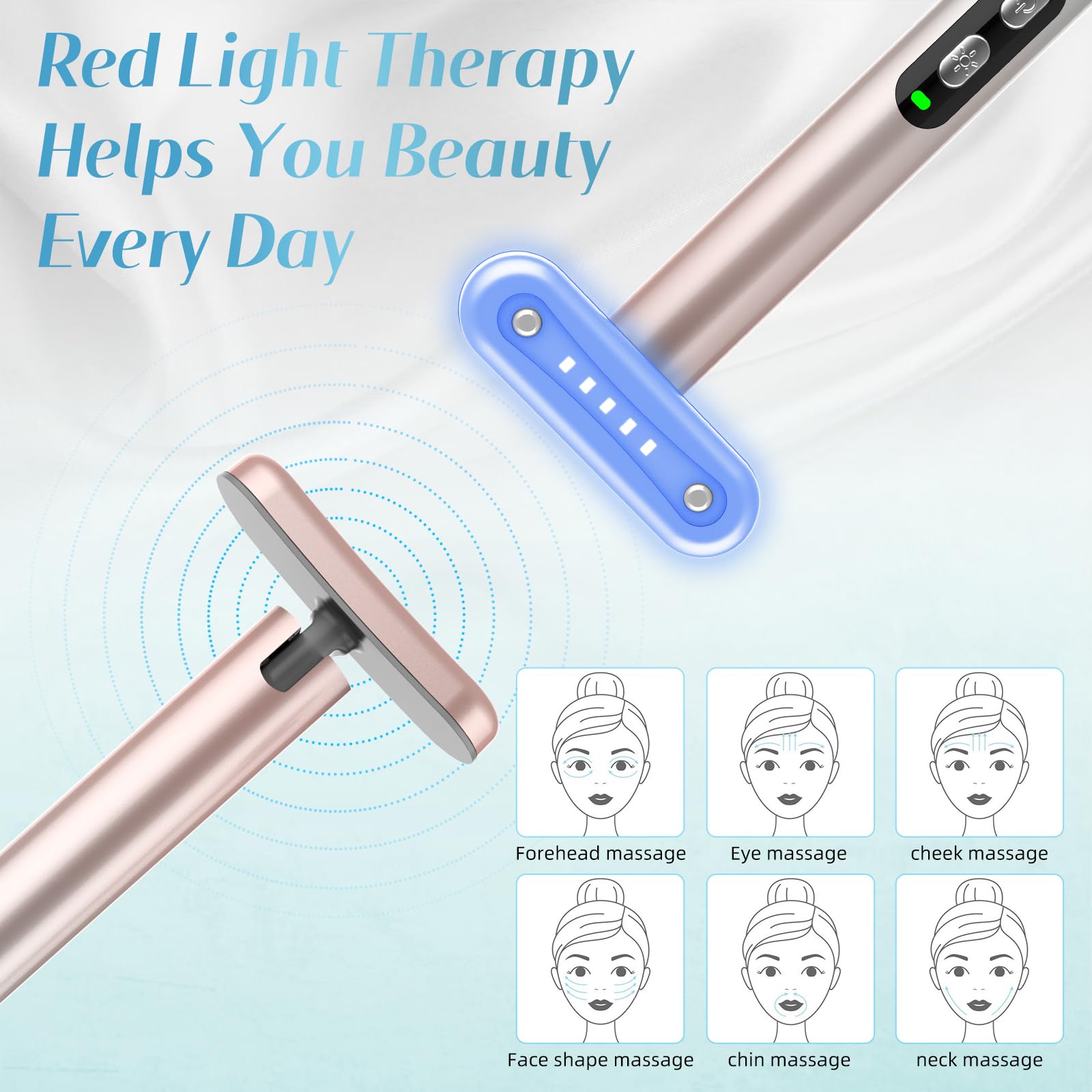 Fxtiaa Led Face Wand used on face neck and hands
