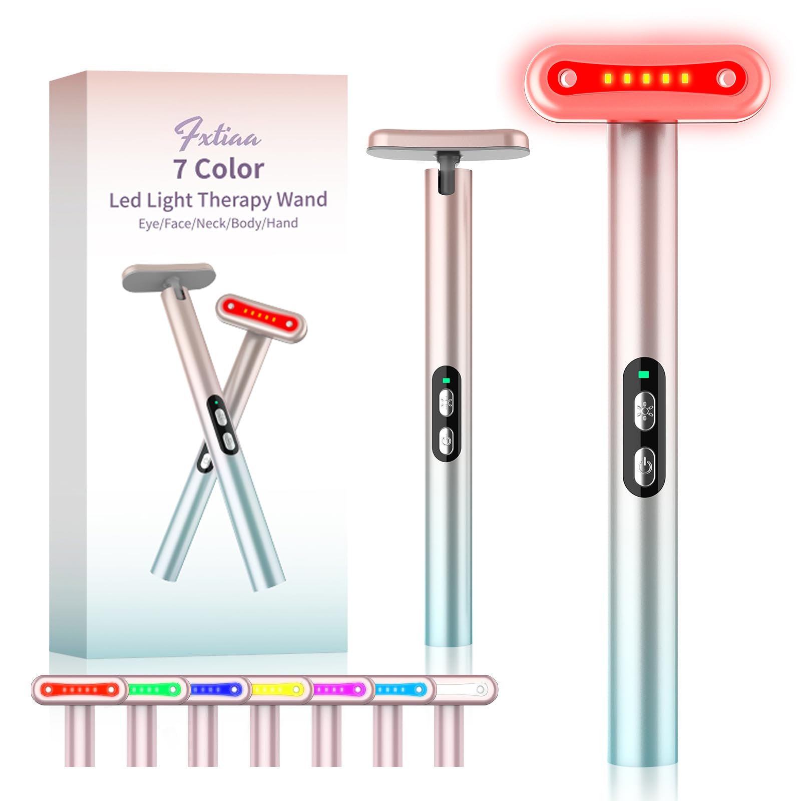 Fxtiaa Led Face Wand red light therapy for skin rejuvenation