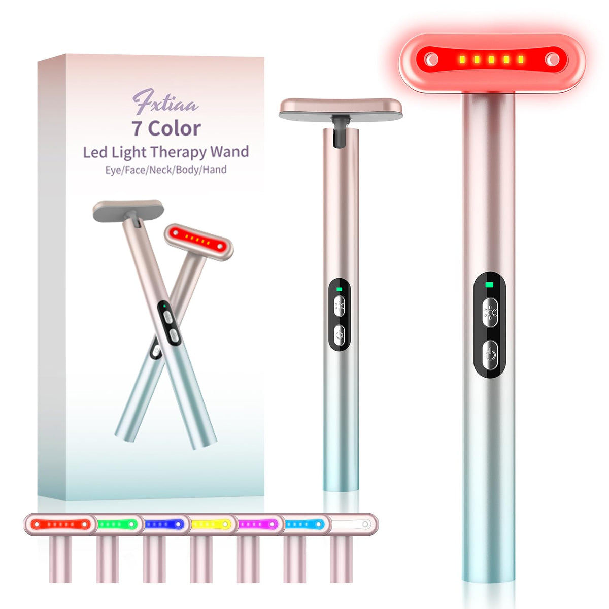 Fxtiaa Led Face Wand red light therapy for skin rejuvenation