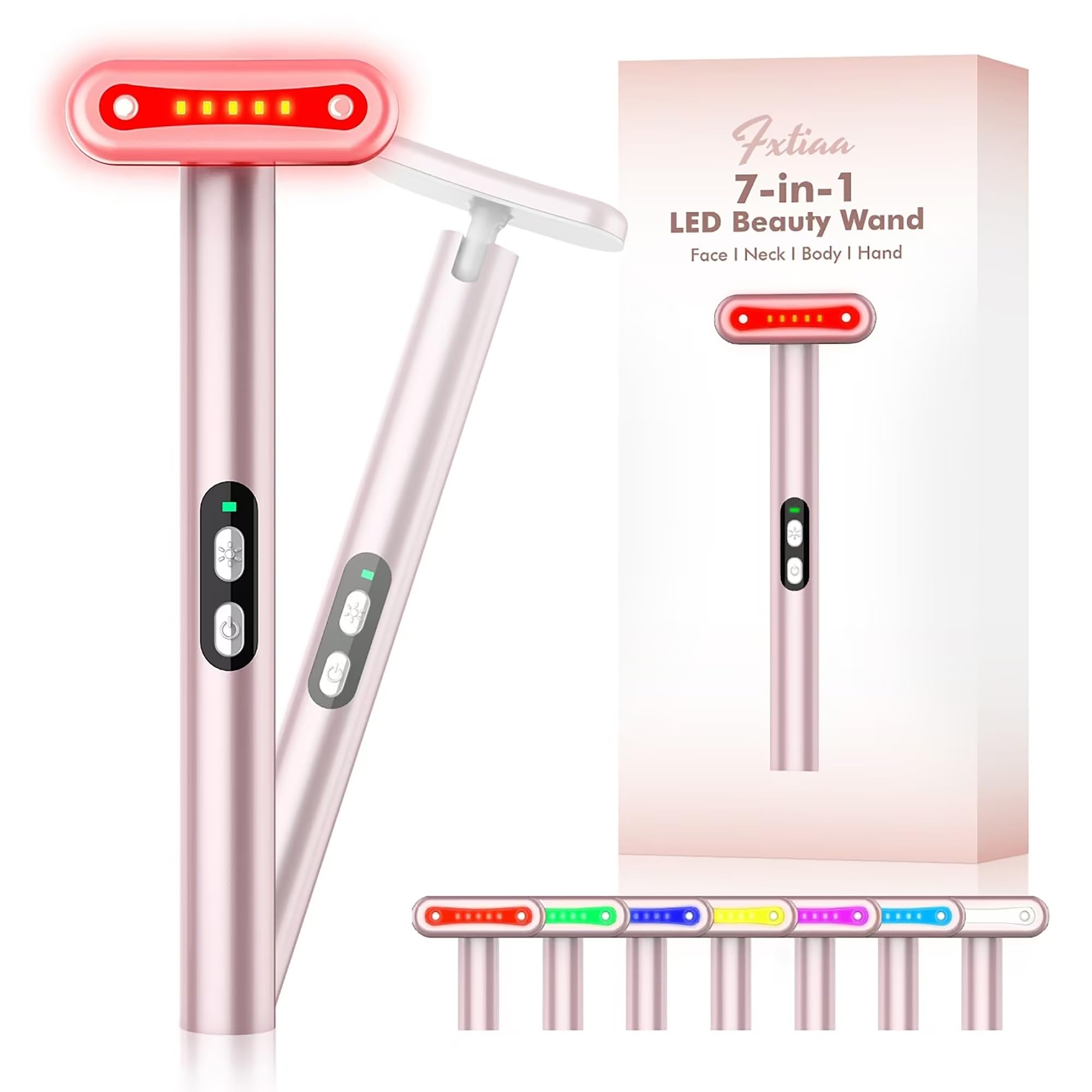 Fxtiaa red light therapy face shows full-face treatment for glow and renewal
