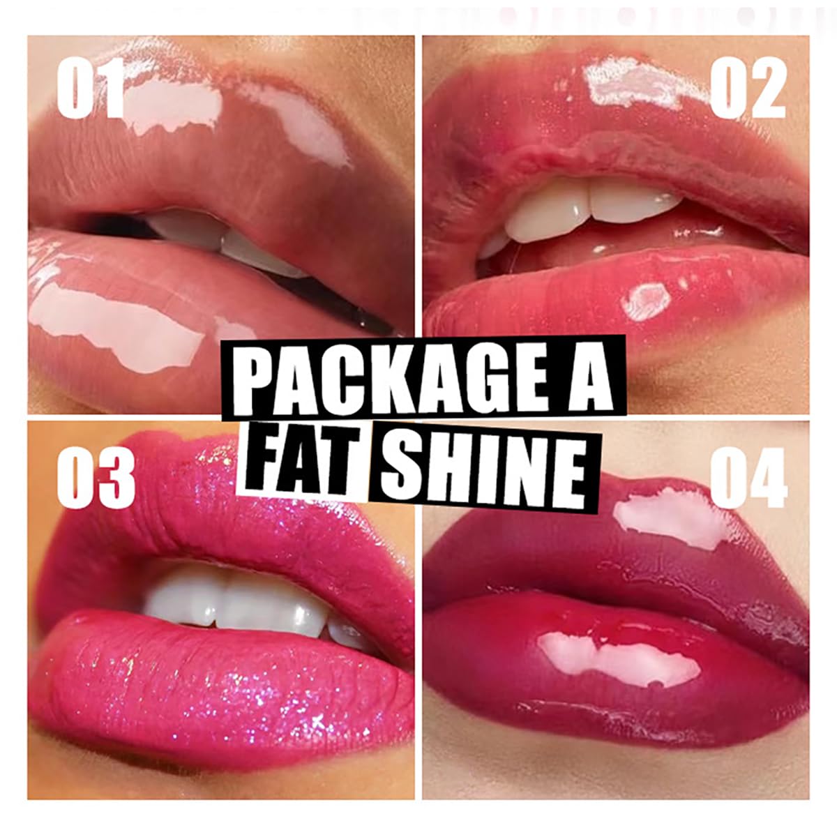 FYEBOO lip oil with big brush head for even color application.