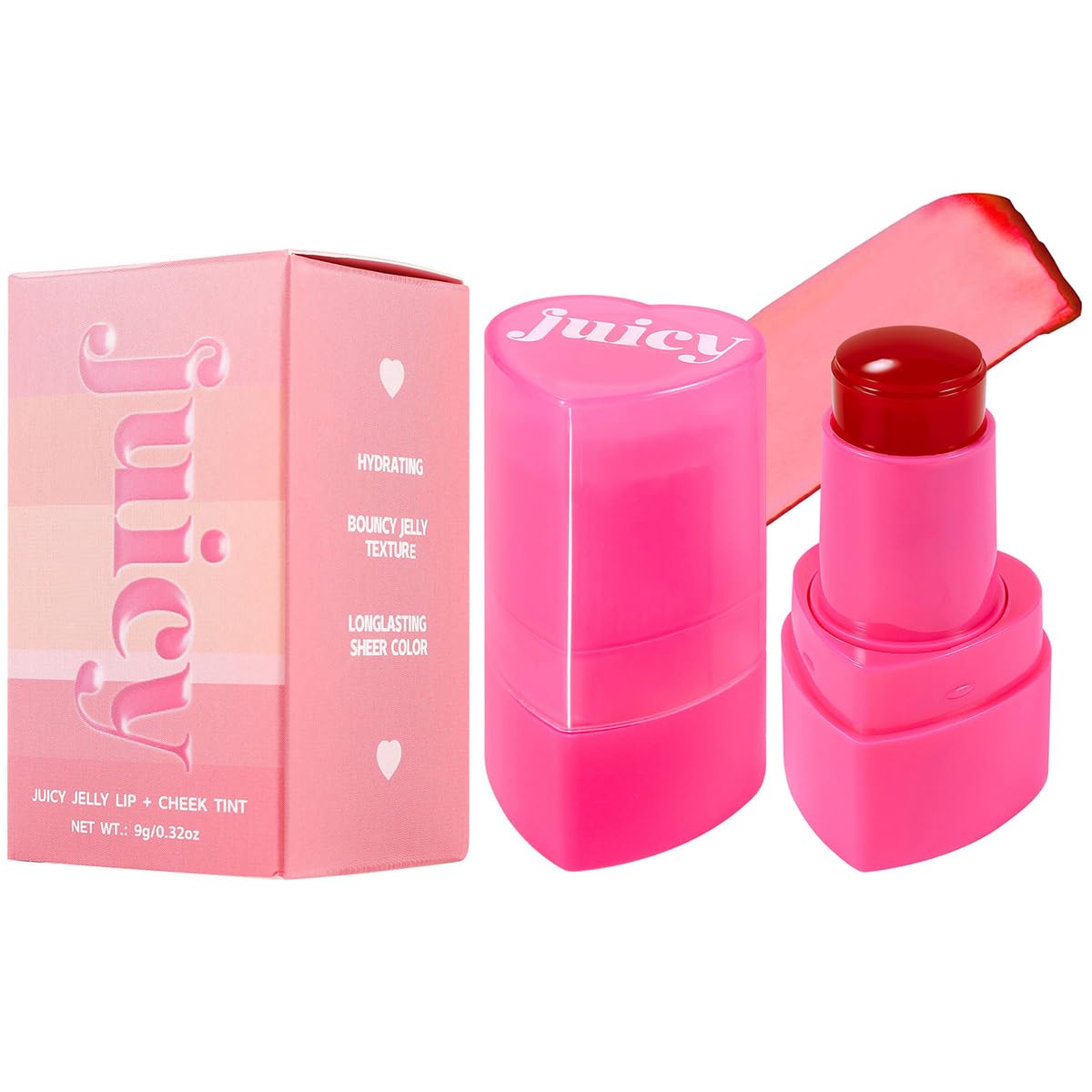 FYEBOO Jelly Tint on lips delivering hydrating, glossy color for daily wear.