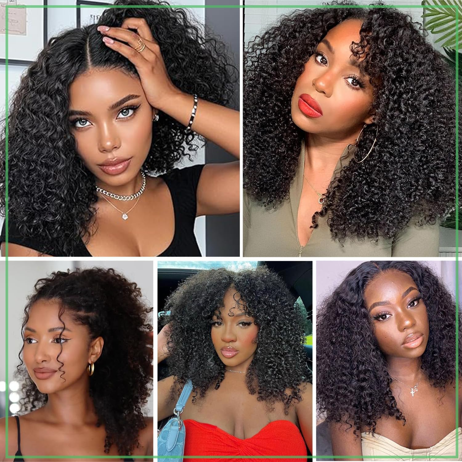 FYKD drawstring ponytail option adds length with security.