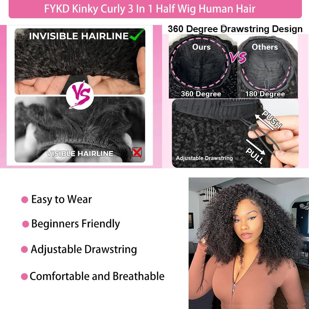 FYKD headband wig style for effortless, beginner-friendly wear.
