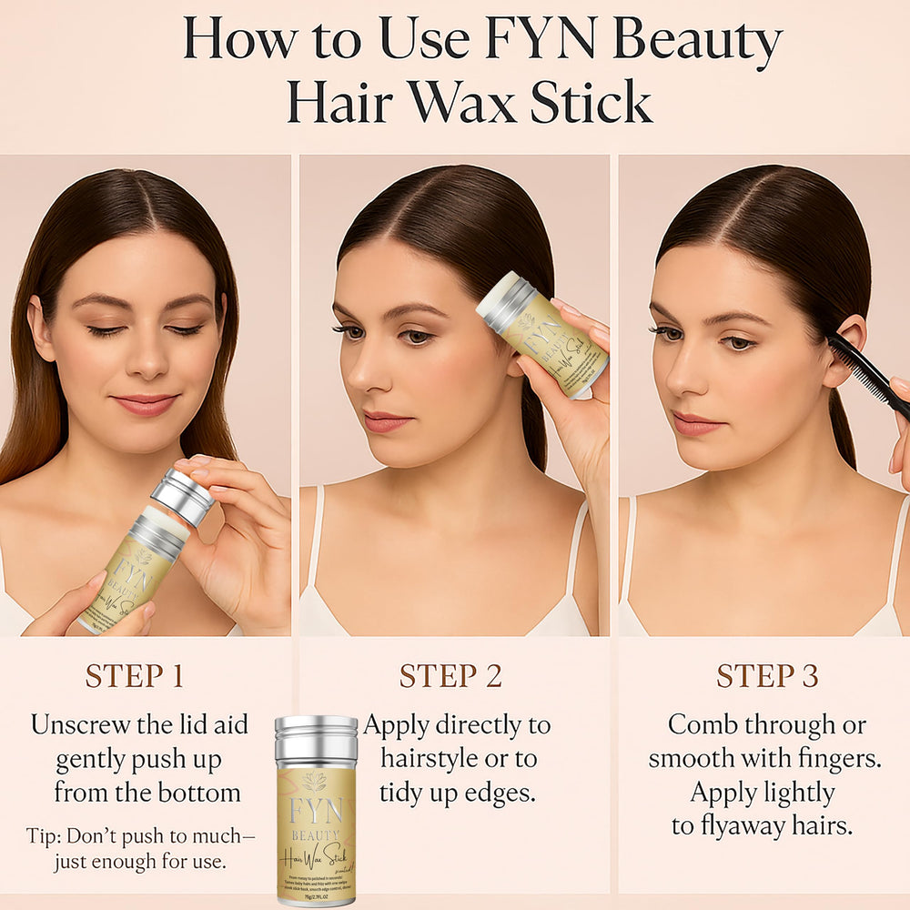 FYN Beauty Hair Wax Stick is compact and travel-ready for on-the-go.