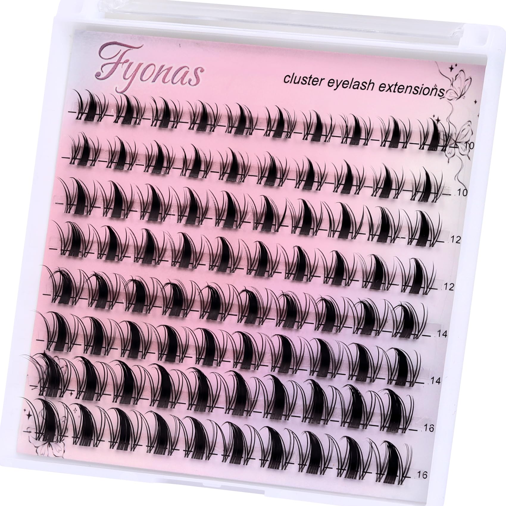 Fyonas 80Pcs manga lash set offers versatile looks